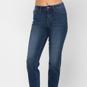 Judy Blue High Rise Boyfriend Thermadenim Plus Jeans
